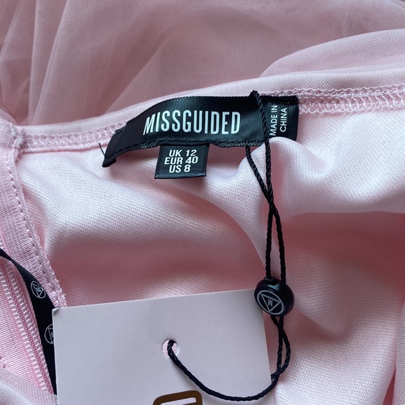 Pink Tulle Co Ord Ruched Mini Skirt Size 8 - Picture 3 of 8